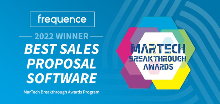 MarTech Breakthrough Award — Best Sales Proposal Software